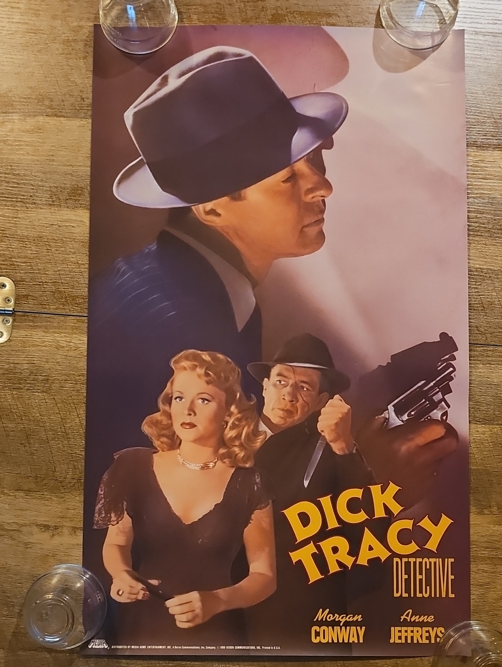 Vintage 1990 Dick Tracy Detective Movie PROMO* Poster